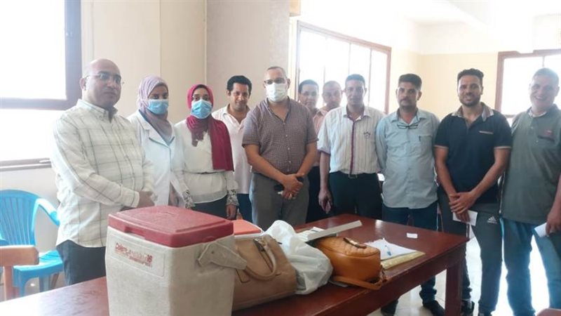 جانب من القافلة الطبية