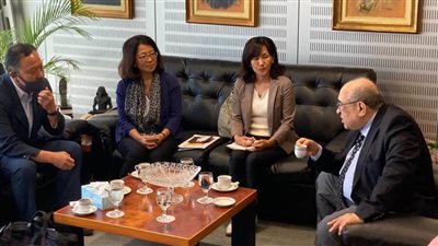 مدير مكتبة الإسكندرية يستقبل وفد هيئة التعاون الدولي اليابانية 