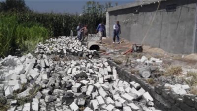 إزالة 7 حالات تعدٍّ على الأراضي الزراعية بالبحيرة