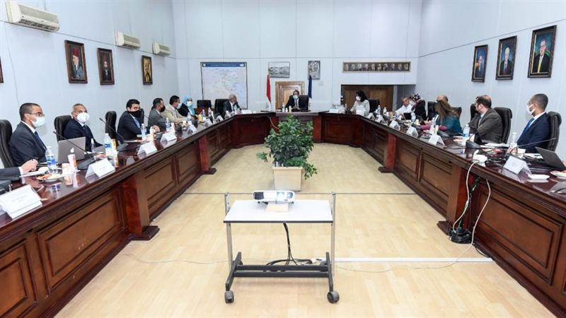 العناني خلال اجتماع