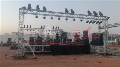  بالصور.. ننشر تجهيزات مسرح وبرنامج حفل الأوبرا بقرية ساحل سليم بأسيوط 