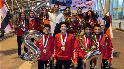 ناشئو الريشة الطائرة يعودون إلى القاهرة متوجين بكأس إفريقيا