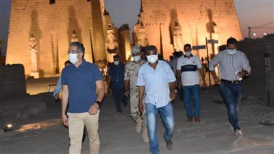 وزير السياحة والآثار يتفقد طريق الكباش تمهيدا لافتتاحه في احتفالية كبرى