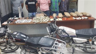 ضبط تشكيل عصابى يقوم بإدارة بؤرة لترويج المواد المخدرة بدمياط
