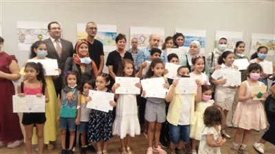 فنون جميلة تحتفى برسومات الأطفال المشاركين في الدورة التدريبية 