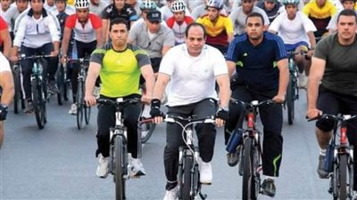الرئيس عبدالفتاح السيسي راعيًا وملهمًا لرياضة الدراجات  