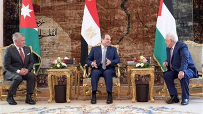 عاجل.. تفاصيل البيان الختامي للقمة الثلاثية المصرية الأردنية الفلسطينية
