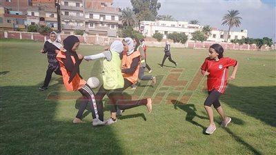 فريق كرة القدم النسائية بقلين يشارك مراكز شباب كفر الشيخ في مبادرة 7 الصبح