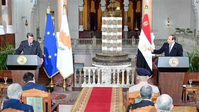 قمة مصرية قبرصية بين الرئيس السيسي وأناستاسياديس بقصر الاتحادية
