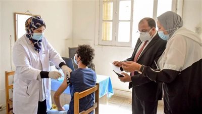 إقبال على مراكز تطعيم كورونا بجامعة بني سويف 