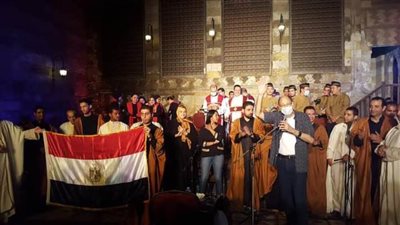 عرض فني لفرقة رسالة سلام للإنشاد الديني بقبة الغوري.. 