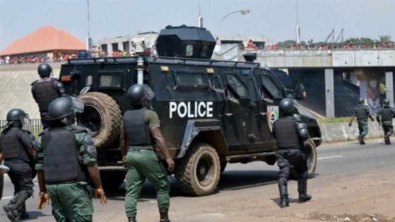 صوت إطلاق نار كثيف