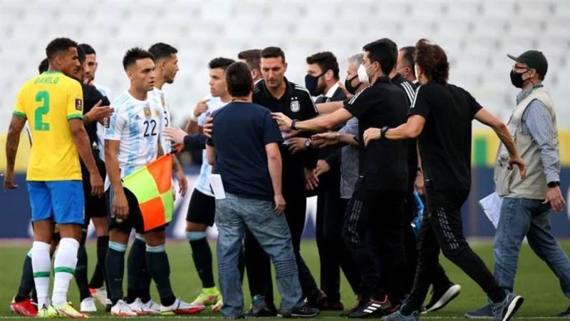 خلال المباراة