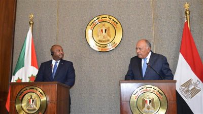 شكري ونظيره البوروندى يؤكدان عمق علاقات التعاون بين البلدين