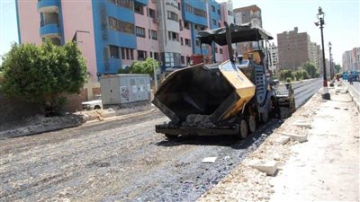 تنفيذا لتوجيهات محافظ سوهاج..متابعات ميدانية من الجهاز التنفيذي لأعمال الرصف بنطاق المحافظة  