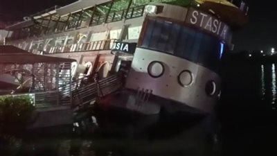 عاجل.. غرق مطعم عائم في نيل المنصورة