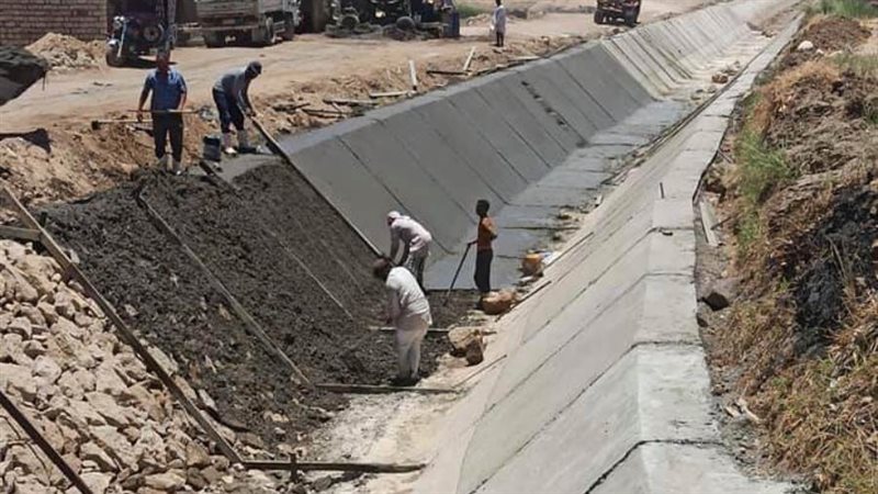 تبطين الترع