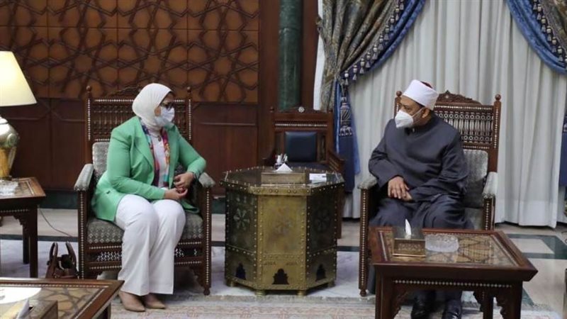 شيخ الازهر ووزيرة