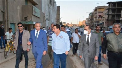 محافظ سوهاج يتفقد أعمال الرصف والتجميل بمحيط كوبري الثقافة 
