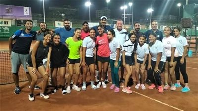 ناشئات تنس سموحة يحجزن بطاقة التأهل لنصف نهائي دورى الأندية