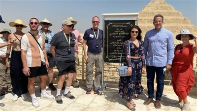 وزير السياحة والآثار يفتتح مشروع ترميم المقبرة الجنوبية للملك زوسر بسقارة