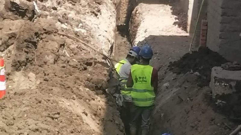 تنفيذ الصرف الصحي