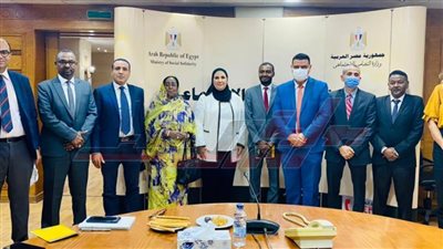 وزيرة التضامن الاجتماعي تستقبل وفدا من المفوضية القومية لحقوق الإنسان بدولة السودان