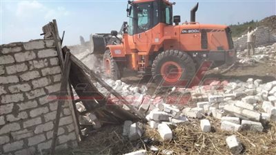  إزالة 185حالة تعدٍّ على أملاك الدولة بكفر الشيخ