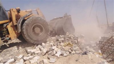 إزالة 237 حالة تعد ضمن الموجة الــــ 18 لإزالة التعديات ببنى سويف 