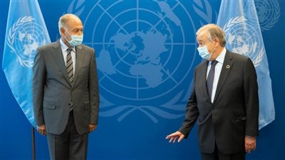 أبوالغيط يبحث مع جوتيريش قضايا المنطقة العربية