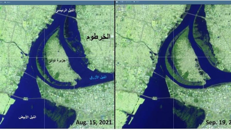 خريطة تظهر مسار مياه