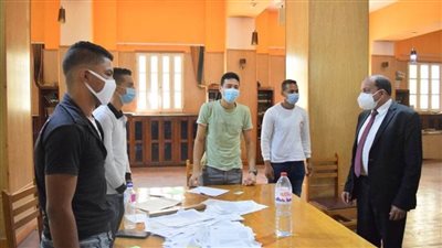  تطعيم 23 ألفا من العاملين والطلاب بجامعة بنى سويف ضد كورونا