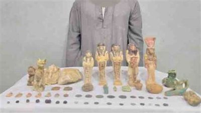 ضبط 5 أشخاص بحوزتهم أكثر من 82 قطعة أثرية متنوعة ببورسعيد