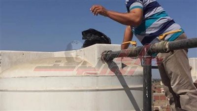 تطهير خزانات المدارس استعدادًا للعام الدراسي بكفر الشيخ