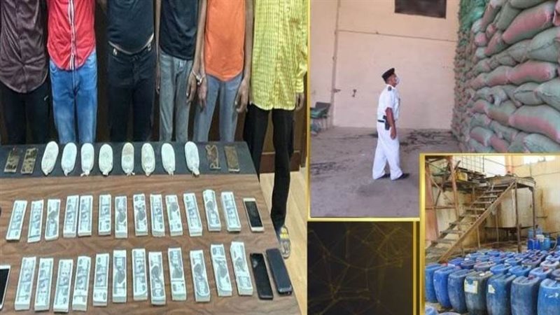 المضبوطات والجناة