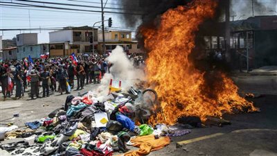 تظاهرة في شمال تشيلي ضد المهاجرين الفنزويليين