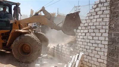 إزالة ٢٨٧ حالة تعد على أملاك الدولة ضمن فاعليات الموجة ١٨ بقنا