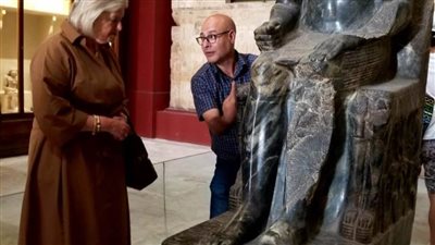 وزيرة الهجرة الهولندية  تزور المتحف المصرى بالتحرير