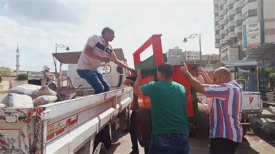 رفع وإزالة ٤٤٤ حالة إشغال طريق في حملة بالبحيرة