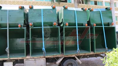  32 صندوق قمامة جديدًا صديقًا للبيئة بكفرالشيخ