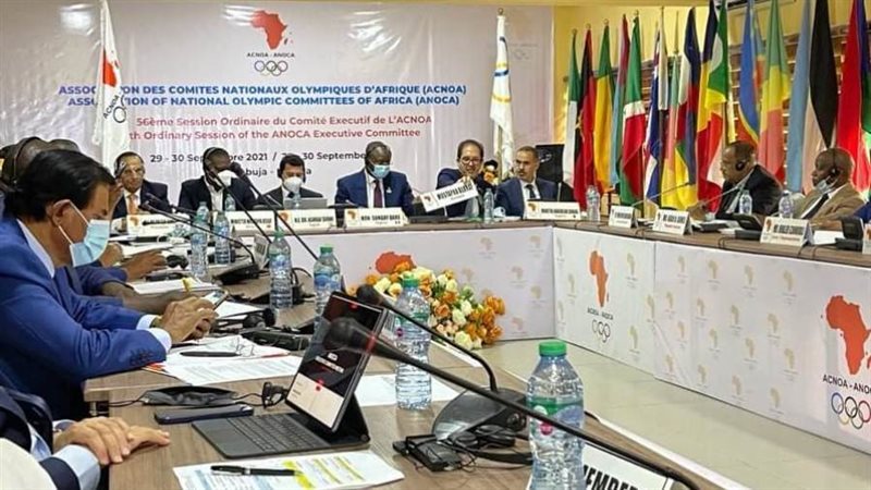 وزير الرياضة خلال