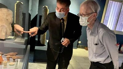 سفير اليابان بالقاهرة يزور معبد ايزيس بالغربية ومسجد السيد بدوي