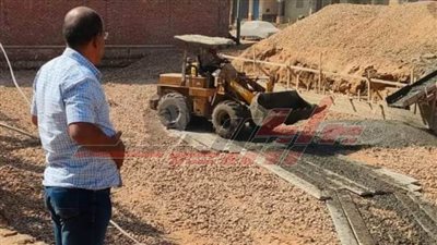 ضمن حياة كريمة.. البدء في إنشاء مدرسة ”شعشاع“ الابتدائية بـ”أشمون“