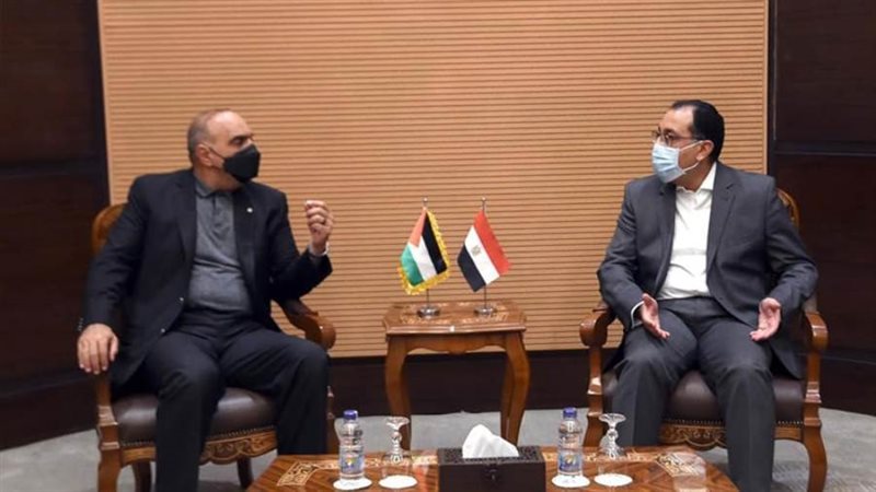 رئيسا وزراء مصر والأردن