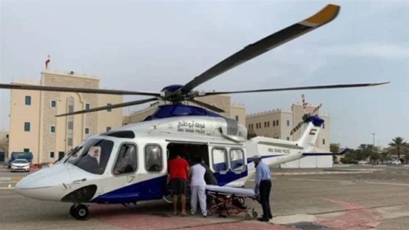 سقوط طائرة إسعاف