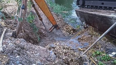 إزالة 116 حالة تعدٍ على المجاري المائية فى حملة مكبرة بالبحيرة 