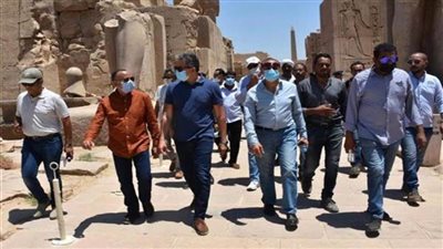 محافظ الأقصر يبحث مستجدات تطوير المسار السياحي استعدادًا لافتتاح طريق الكباش