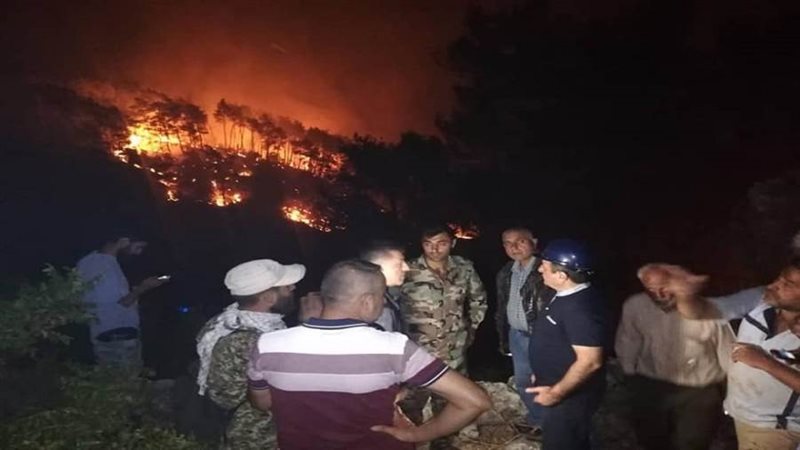 حريق كبير في ريف