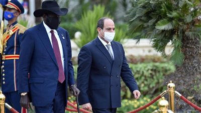 الرئيس السيسي يستقبل رئيس جمهورية جنوب السودان بقصر الاتحادية