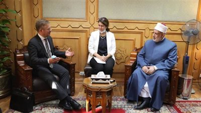 وكيل الأزهر يستقبل المندوب الدنماركي لحرية الأديان والمعتقدات